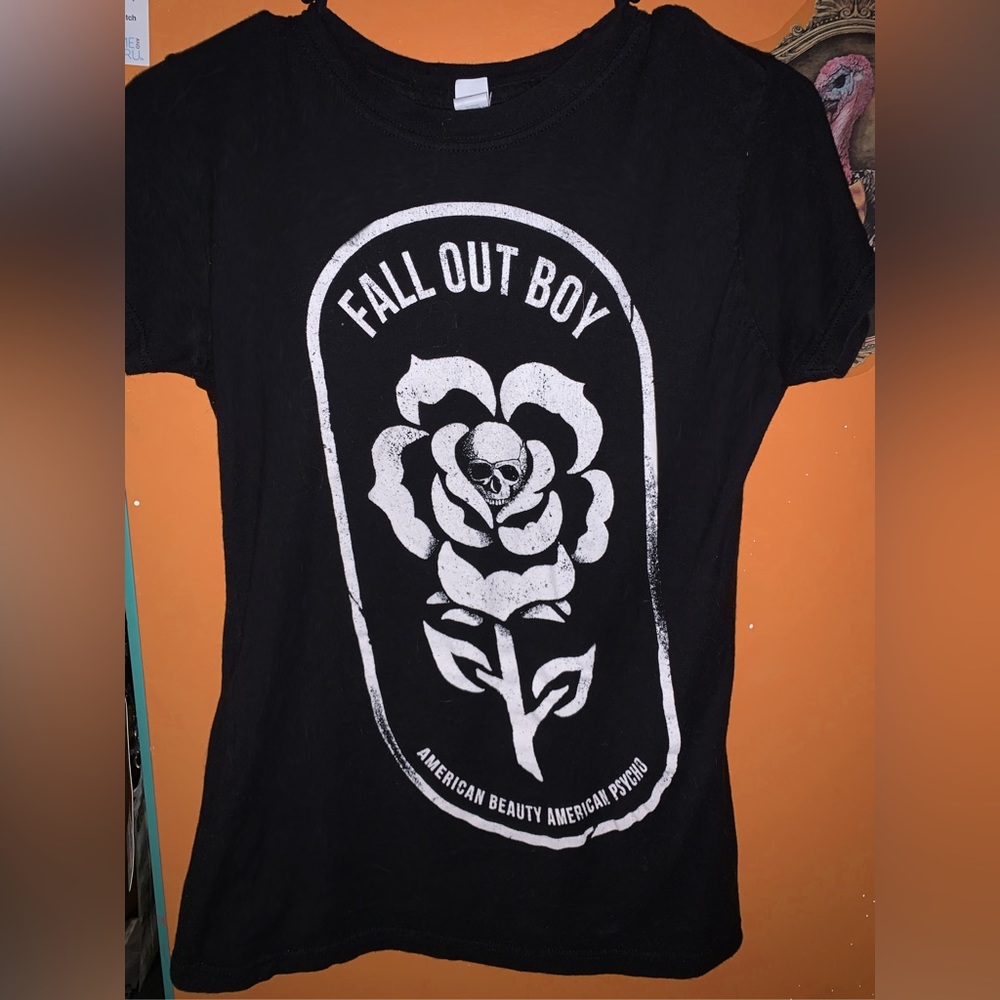 fall out boy american beauty american psycho tee